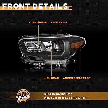 Amazon.com: WEELMOTO Fits Factory LED DRL Headlights for